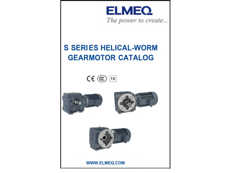 S series helical-Worm gearmotor