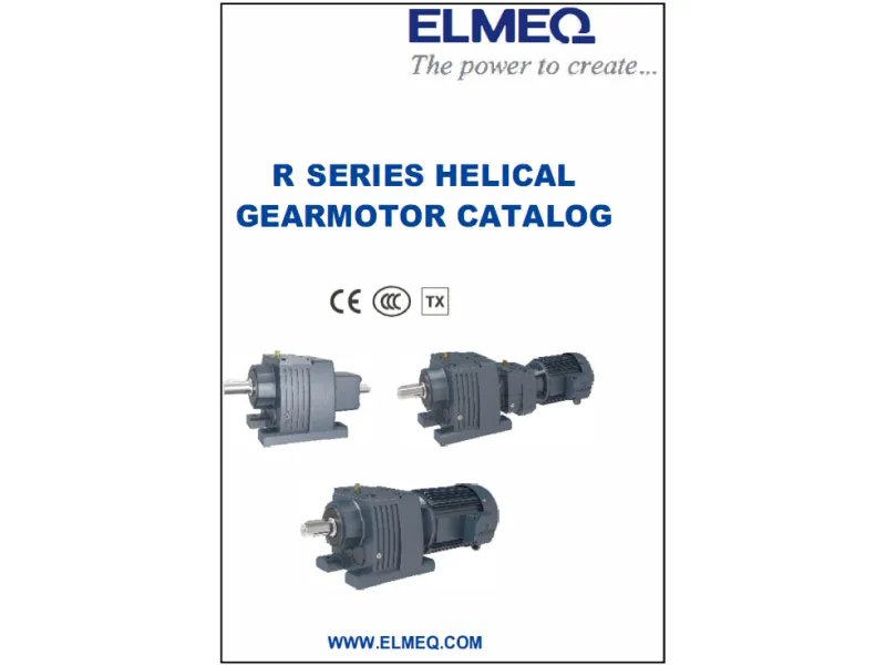R series helical gearmotor